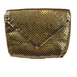 Apri Nights Vintage Gold Mesh Clutch Purse